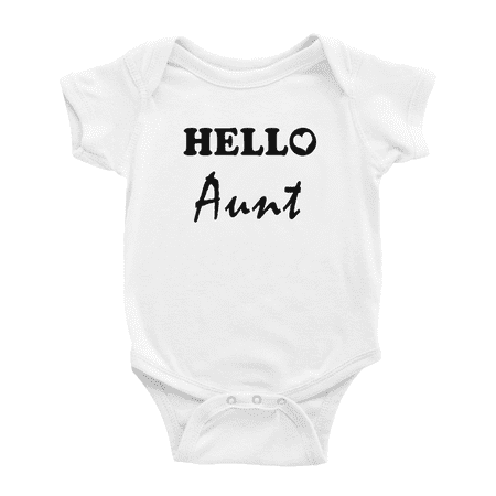 

Hello Aunt Funny Baby One-pieces Boy Girl Unisex