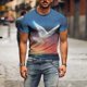 thumbnail image 5 of Camiseta de todos los días unisex para hombre Camiseta de manga corta con estampado gráfico en 3D Casual Pompotops oipoqjl32638, 5 of 9