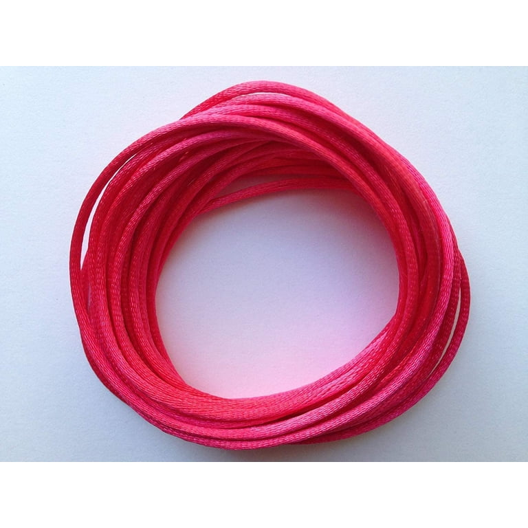 MultiColor 30 Meters Satin Nylon Cord Solid Rope For Jewelry