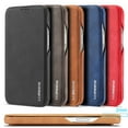 thumbnail image 2 of Leather Flip Wallet Magnetic Cover For iPhone 14 15 16 Pro Max 13 12 Mini 11 XS X XR 8 7 Plus SE 2022 Slim Card Slots Book Bag Blue For iPhone 11Pro, 2 of 6