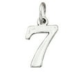 thumbnail image 1 of Sterling Silver 30" Unisex 1.5mm Box Chain Number Seven 7 Pendant Necklace, 1 of 2