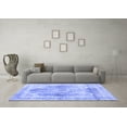 thumbnail image 3 of Ahgly Company Machine Washable Indoor Rectangle Abstract Blue Contemporary Area Rugs, 8' x 12', 3 of 4
