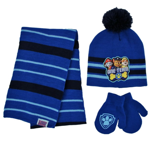 Nickelodeon Boys Scarf Hat and Glove Set, Nickelodeon Paw Patrol Kids