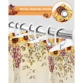 thumbnail image 4 of Shower Curtain, Watercolor Pumpkins Eucalyptus Leaves Waterproof Shower Curtain Set with Hooks for Bathroom Showers,Stalls and Bathtubs,36x72In Thanksgiving Day, 4 of 7