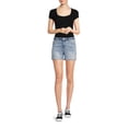 thumbnail image 2 of Astor Denim Juniors' Repreve Denim Shorts, 2 of 5