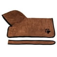 thumbnail image 2 of Dog Bathrobe Soft Super Absorbent Luxuriously Microfiber Dog Drying Towel Robe with Hood/Belt for Large,Medium,Small Dogs, 2 of 8