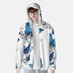 thumbnail image 2 of Fotbe Blue Flying Butterflies Chaqueta con Protección Solar UPF 50+ para Hombre y Mujer, Camisa con Capucha y Bolsillos-Large, 2 of 7