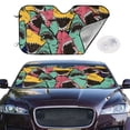 thumbnail image 2 of Uemuo Angry Shark Pattern Pattern Accordion Car Windshield Sun Shade, Foldable Reflective Sun Visor for Car, Reflector Windshield Sunshade-Medium, 2 of 7