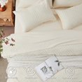 thumbnail image 3 of Juego de edredón Zzlpp Queen, cama con mechones color crema en una bolsa, 7 piezas, 3 of 8