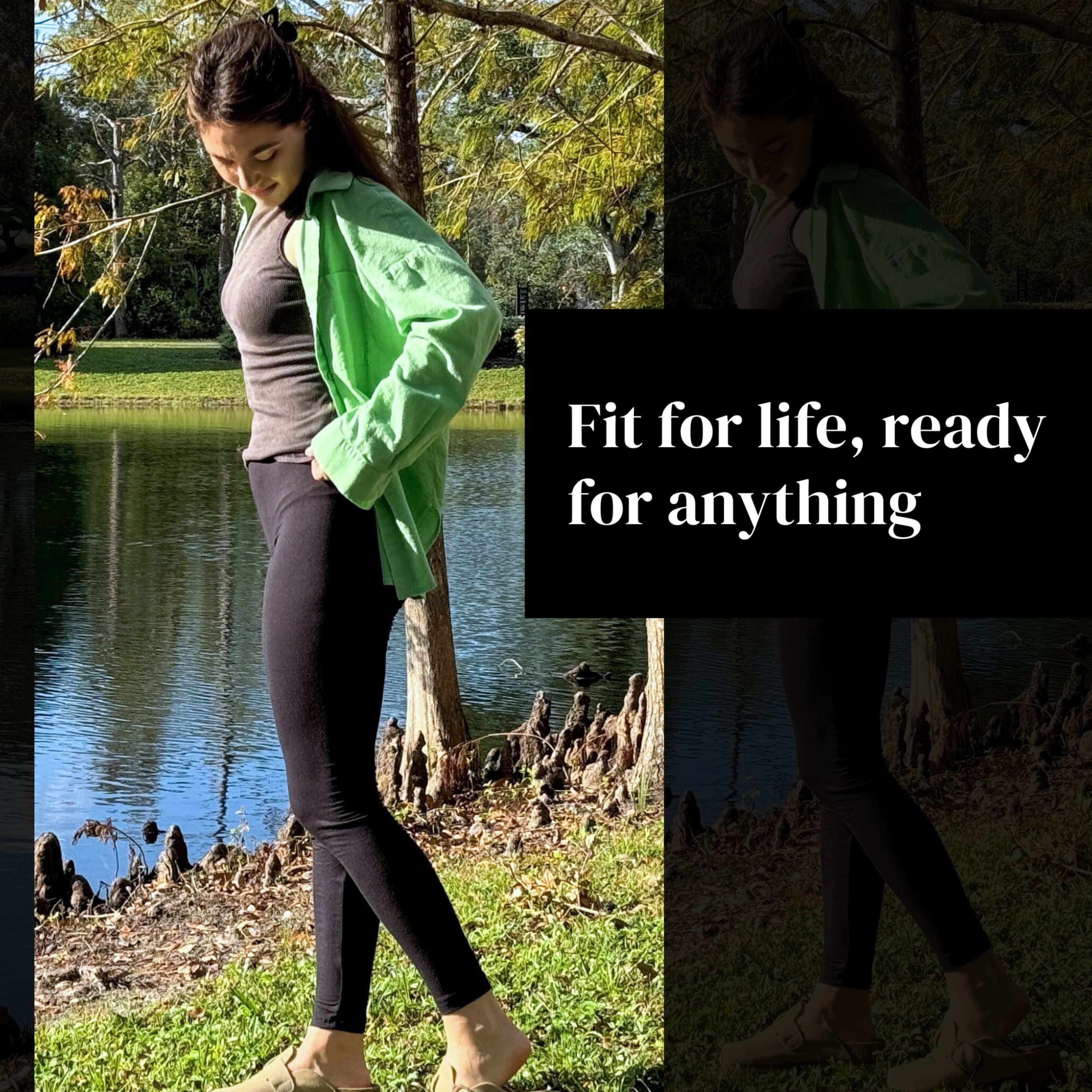 [3 Pack] Black Leggings for Women Athletic Casual Lounge Yoga Pants 4-Way Stretch and Buttery Soft