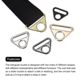 thumbnail image 4 of Uxcell 0.79" Adjuster Triangle with Bar Swivel Clip D Dee Ring Buckle, 16Pack Bronze, 4 of 5
