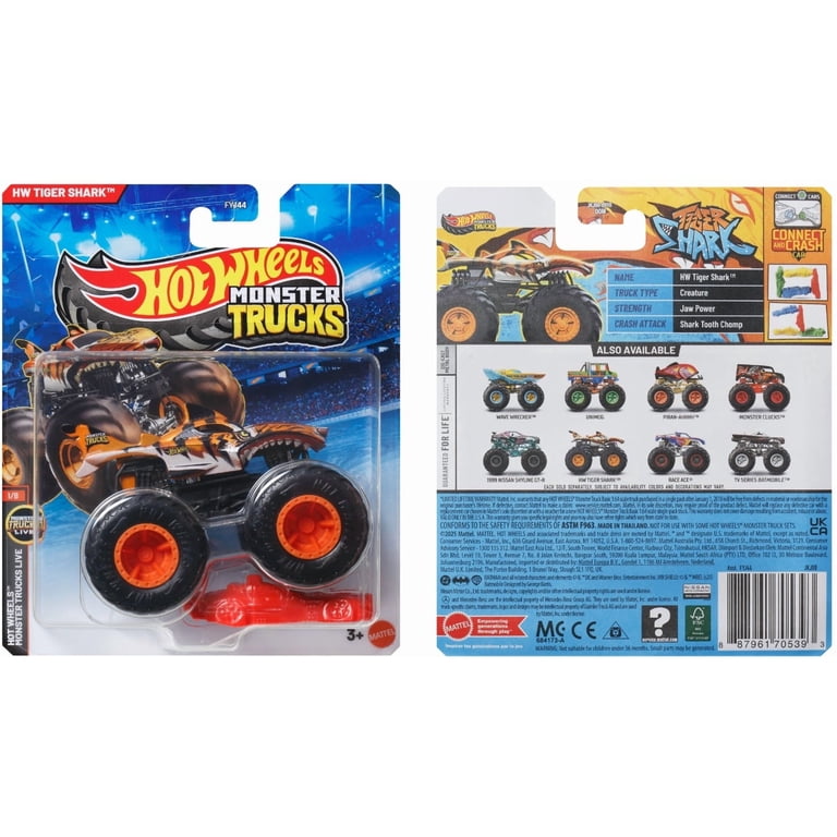 Hot Wheels Monster Trucks 1:64 8-Piece A Assortment - Walmart.com