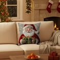thumbnail image 6 of Christmas Decorative Pillow Cover, Cute Santa Claus Snowman Hugging Pillow case, Realistic knitted Sofa Cushion Case Christmas New Year Couch Decor, 6 of 6