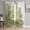 Green, variant on Sheer Curtains 54 Inch Length 2 Panels Set for Kitchen, Burnt Orange Semi Sheer Curtains for Windows, Sparkle Gold Stained Floral Flower Art Voile Window Treatments Rod Pocket Curtain