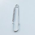 thumbnail image 1 of B-1 Fibula Brooch Safety Pin Crystal Rhombus Simple Clothing Scarf, 1 of 3