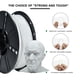 thumbnail image 2 of Filamento para impresora 3D iBoss PLA+ de 1,75 mm, 1 kg, color blanco mármol, 2 of 8