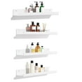 thumbnail image 5 of TABGIME Set of 4 Wall Shelf Acrylic Floating Shelves for Living Room Kitchen Bathroom Bedroom, 15 Inch White, 5 of 9