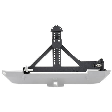 Swing Away Cargo Carriers Smittybilt XRC Rear Swing Away Tire Carrier 87-06 Wrangler YJ/TJ/LJ Black Textured ()