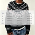 thumbnail image 3 of Sweater for Women Fair Isle Cardigan Zip Up Crew Neck Long Sleeve Loose Fit Sweater, 3 of 5