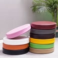 thumbnail image 2 of New Synthetic Leather Round Cushion Sofa Chair Stool Seat Foam Cushion Chair Pads Office Vehicles Home Waterproof (P55,40x40x5cm), 2 of 7