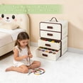 thumbnail image 6 of Zhjingyu Drawer Foldable Closet Organization Two-layer foldable drawers Plastic Totes Storage Box for Bedroom, Beige, 6 of 9