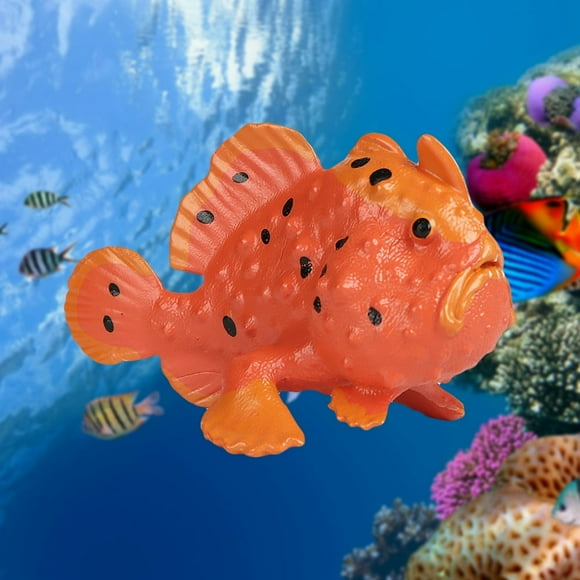Simulation Deep Sea Anglerfish Fish Model Figure Children Kids Education Toy