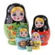 thumbnail image 1 of 5 Piezas de Madera Rusas Anidando Muñecas Matryoshka Set Niñas Flores Mano, 1 of 8