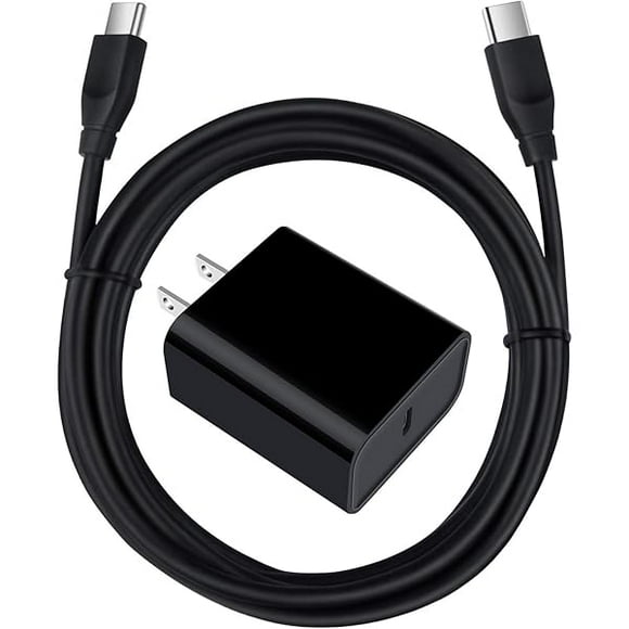 USB C Wall Charger, 20W PD Fast Charging Charger Cable for Samsung Galaxy S25 S24 S23 S22 S21 S20 FE S10e A16 A15 5G A14 A21, Google Pixel 9 Pro XL 8a 8 Pro 7a 6 Pro, Type C Power Adapter USB C Cord