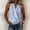 Light Blue, variant on Womens Summer Tops Loose Side Tie Wrap V Neck Sleeveless Cotton Linen Halter Tops for Women Black L