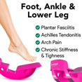 thumbnail image 3 of Foot Rocker With Pointed Ball Massager - For Plantar Fasciitis Achilles Tendonitis - Calf Foot Heel And Ankle Stretcher - Calf Pain Relief - Blue With, 3 of 5