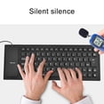thumbnail image 6 of SPRING PARK Foldable 85Keys Soft Silicone Mute USB Wired Waterproof Mini Keyboard Computer Accessory (Blue), 6 of 7