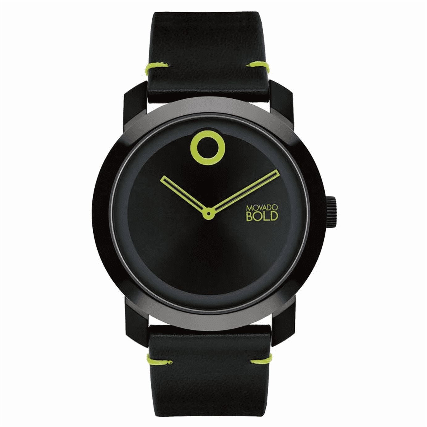 Movado Unisex Bold Large Analog Neon Rim 42mm Watch 3600099
