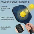 thumbnail image 2 of Pickleball Paddles Set Of 2, Fiberglass Surface, Adventure Map Print, 4 Balls & Bag, 2 of 5