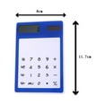 thumbnail image 2 of LOLIPPYY Transparent Calculators Plastic Blue with 8 Display for Office Use 1Pack, 2 of 4