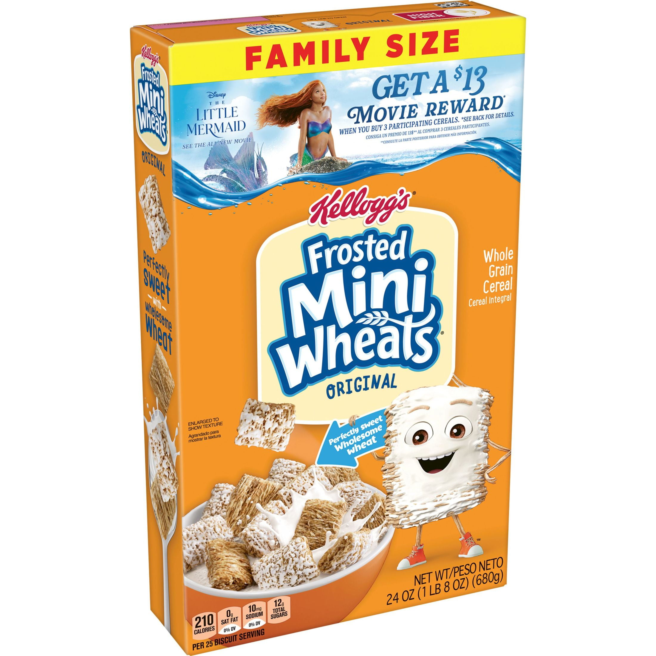 Kellogg's Frosted Mini-Wheats Breakfast Cereal, High Fiber, Original ...