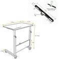 thumbnail image 5 of SOGES Bureau d'Ordinateur Portable Réglable et Mobile avec Fente Intégrée pour Lit et Sofa, Chêne, 5 of 5