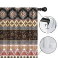 thumbnail image 4 of Blackout Kids Curtains,Black Boho Oriental Flowers and Paisleys Pattern Childrens Insulated Curtains Set Of 2,Bedroom Essentials,Toddler Room Decor 42x54in(106x137cm), 4 of 5