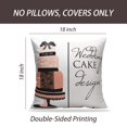 thumbnail image 2 of LALILO Throw Pillow Covers Cake With Lace And Bow Cake Romantic Cushion Cover 18" x 18", 3619 Pack, 2 of 6