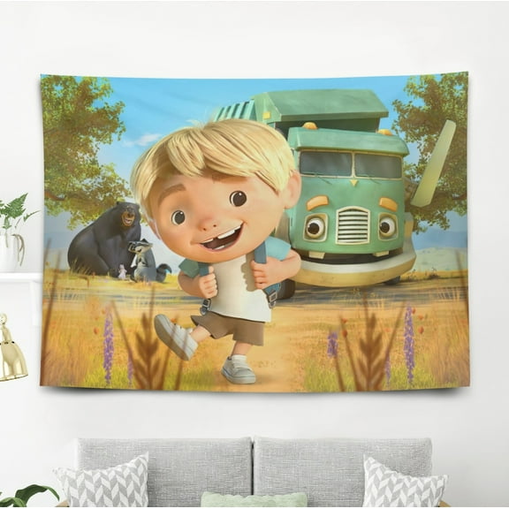 Trash Truck Tapestry Wall Hanging for Bedroom Wall Decorations Birthday Gift