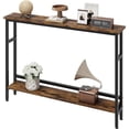 thumbnail image 1 of IdeaHouse 5.9" Slim Console Table for Small Spaces 2-Tier Narrow Sofa Table with Adjustable Shelf | Space-Saving Behind Couch Table for Living Room, Entryway, Hallway, Foyer, 1 of 5