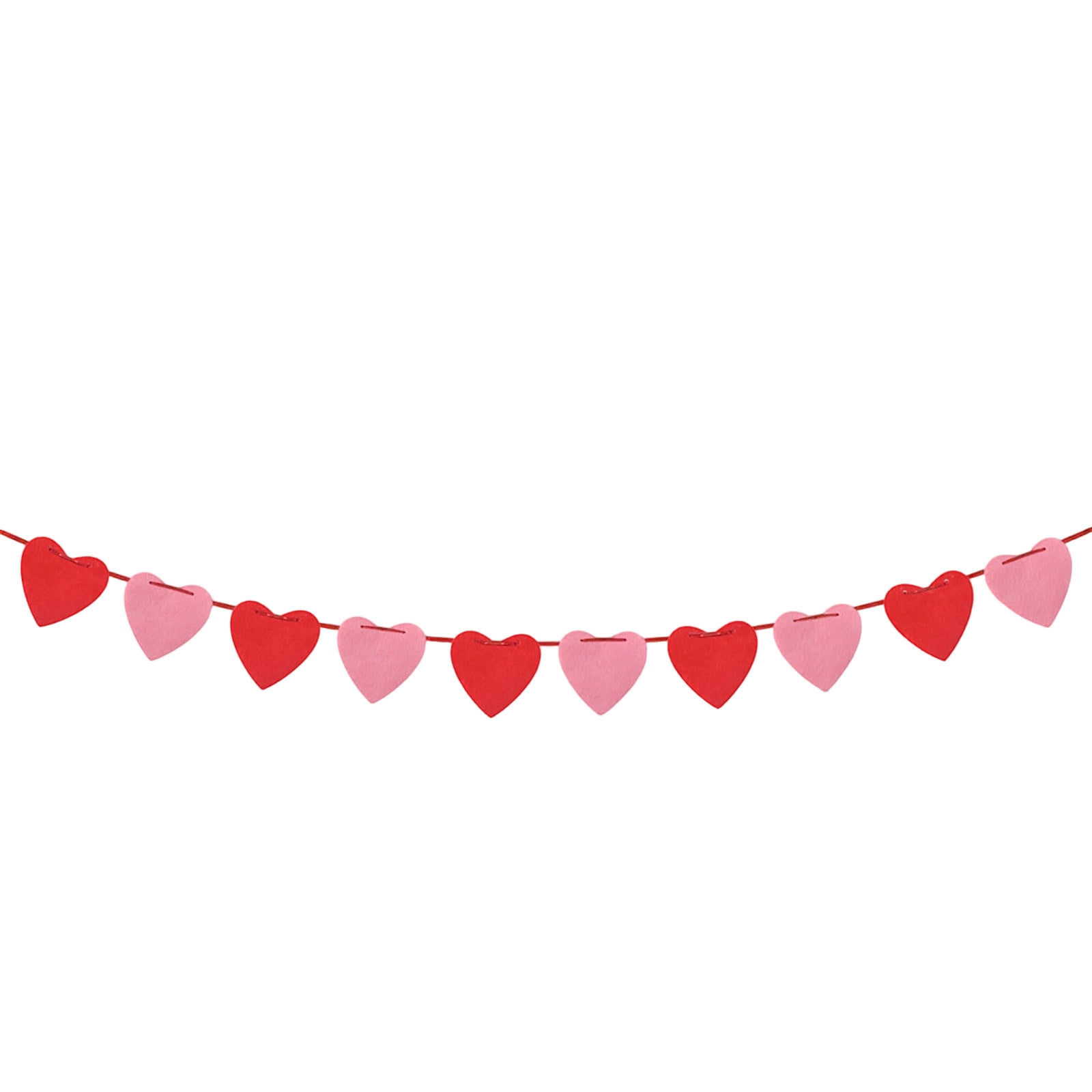 Heart Valentine's Day Garland Banner 12 Pack Valentines Day Decorations Party Favors for Door Wall Classroom School Home Anniversary Wedding Engagement Party Office Wall Decorations Supplies