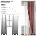 thumbnail image 2 of Mainstays 4 Piece Wave Jacquard Curtain Panel Set, Red, 27.5" W x 84" L, 2 of 6