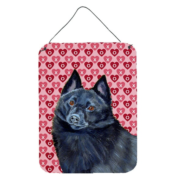 Carolines Treasures LH9159DS1216 Schipperke Hearts Love and Valentines Day Portrait Wall or Door Hanging Prints 12WX16H