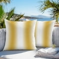 thumbnail image 4 of White Yellow Outdoor Pillow Covers Pack of 2 Gradient Modern Ombre Art Waterproof Throw Pillow Covers Decorative Cushion Cases for Patio Garden Tent Balcony Couch 26x26 inch, 4 of 8