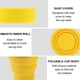 thumbnail image 3 of Foldable Silicone Cup Reusable Water Cup Portable Water Cup with Sealed Lid Camping Picnic Yellow, 3 of 5