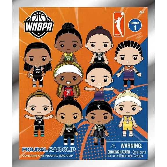 3D Figural Foam Bag Clip WNBA Series 1 Mystery Pack (1 RANDOM Figure)
