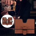 thumbnail image 4 of Kit de Barman en Toile Sac à Outils de Cocktail Accessoires pour Maison Intérieur Marron, 4 of 9