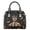 Black- Yorkshire Terrier Pumpkin Bat, variant on Ghost Pumpkin Print Purses and Handbags for Women, Bat Classy Satchel Handbag Leather Tote Purse Handle Bags Shoulder Bag, Zippered Hobo Bag for Shopping, Purple