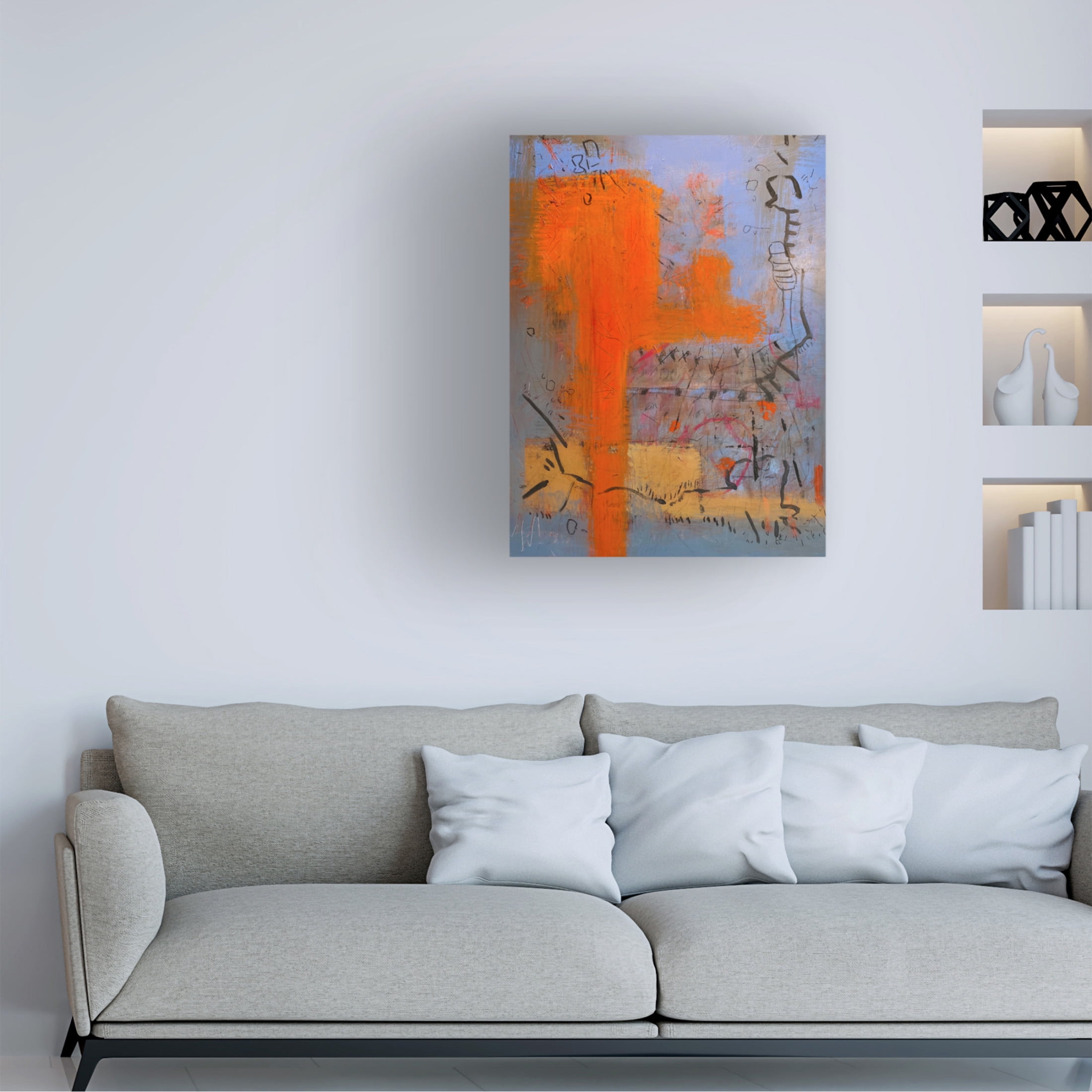 Canvas Wall Art - Randy Noble Fine Art 'Meanings' Wall Art for Living Room, Bedroom, or Office Décor by Trademark Fine Art - 14 x 19 Inches