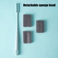 thumbnail image 4 of Cepillo de esponja para limpieza de vasos | Esponja suave desmontable y cabezal de cepillo | Mango ergonómico largo para botellas y cristalería | Quitamanchas para vasos, frascos y botellas de, 4 of 8